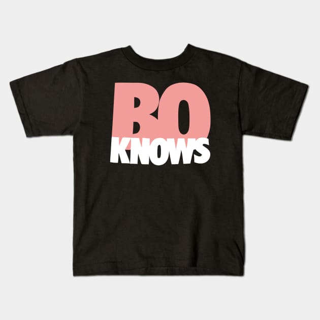 Bo Knows Baseball Kids T-Shirt by Mavioso Pattern